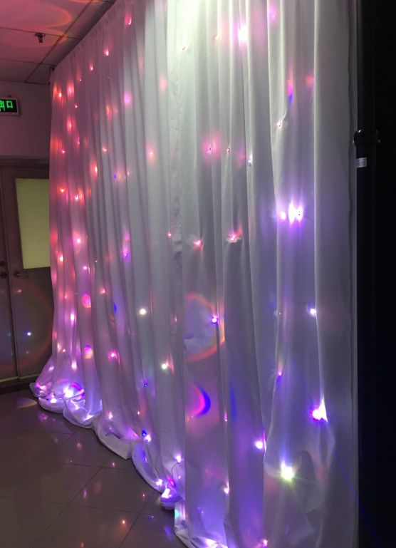 RGB star curtain