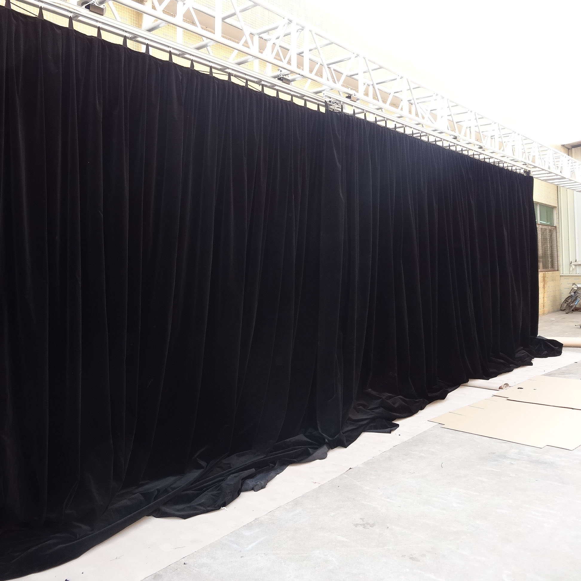 the stage curtain track