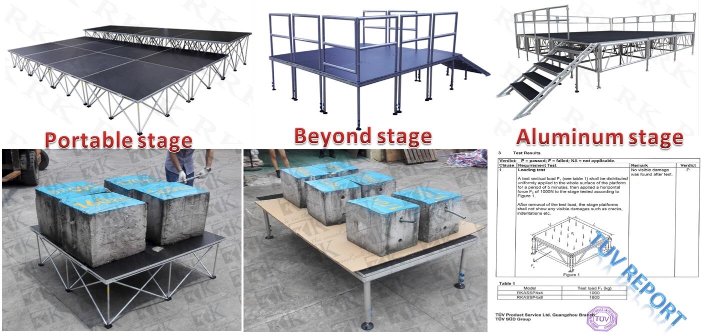 portable stage platform.