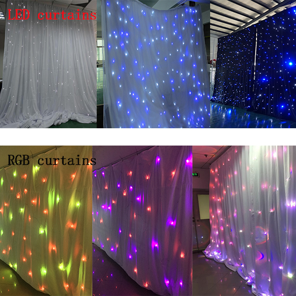 LED RGB star curtains