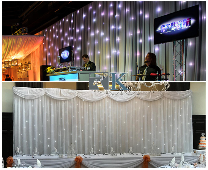 RK LED backdrop drapes curtains