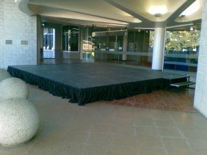 trade show stage