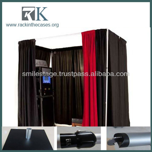 pipe and drape photo booth