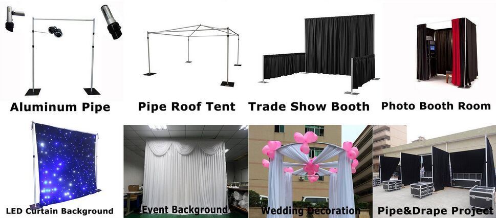 USE PIPE AND DRAPE SYSTEM