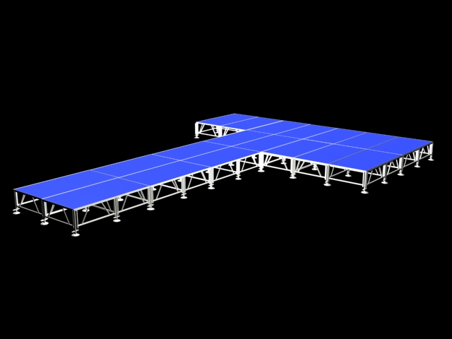 aluminum stage