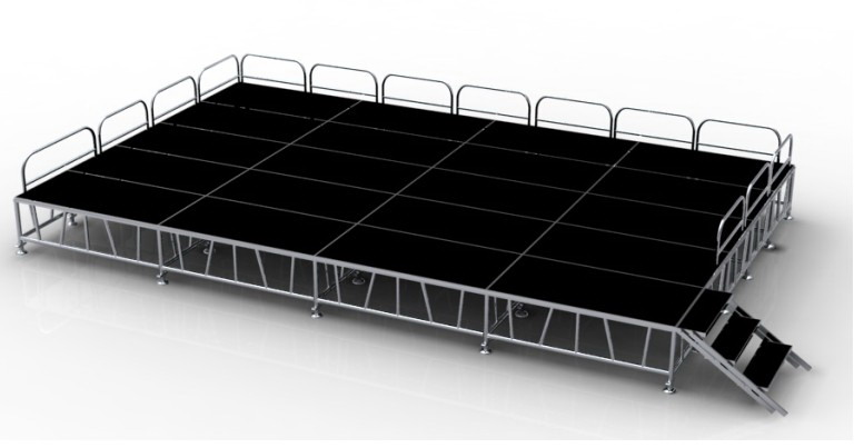 aluminum stage