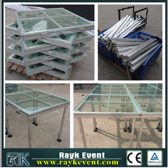 plexiglass portable stage