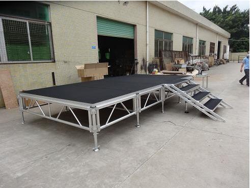 aluminum stage