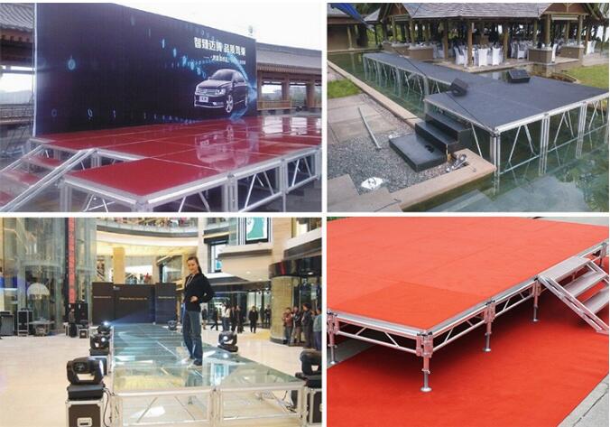 portable aluminum stage