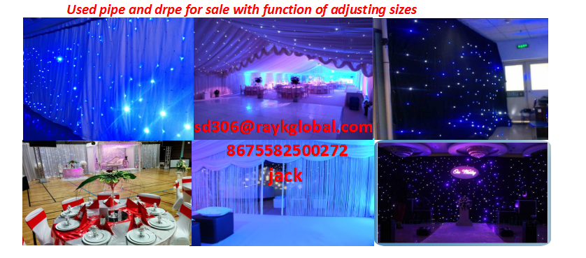 pipe and drape  led light curtain