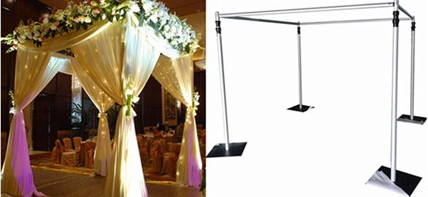 pipe and drape events wedding tent