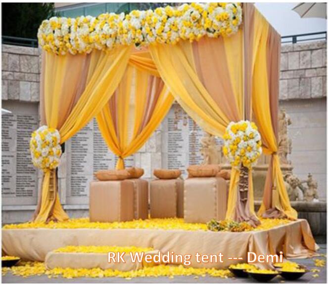 pipe and drape wedding tent