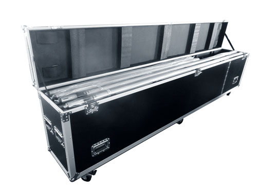 flight case for square pipe and drape