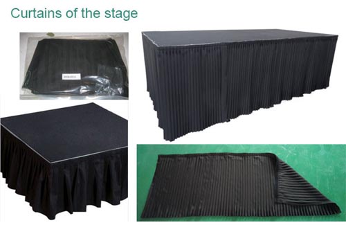 portable stage curtain