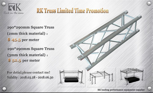 RK Truss on sales promotion