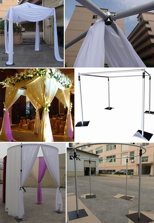 pipe and drape of the wedding decoration background