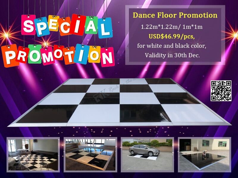 black and white dance floor promotion
