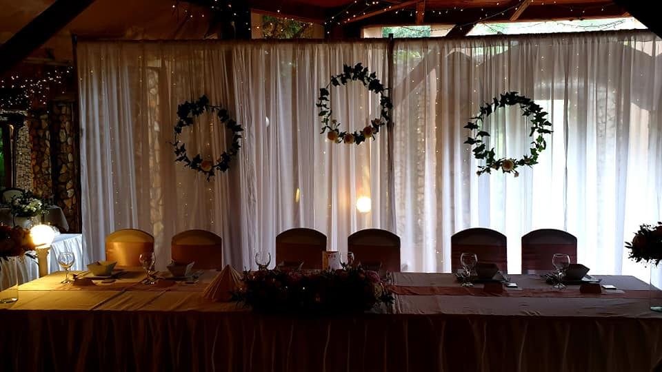 Pipe Drape System For Banquet